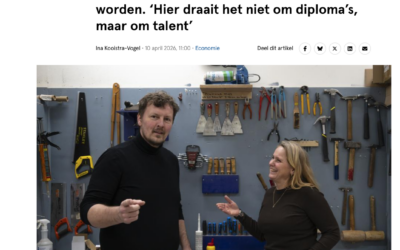 Artikel Dagblad van het Noorden: ‘In Het Hogeland kun je talentenfluisteraar worden.’
